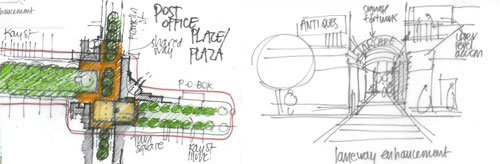 sketched plans for the Traralgon Activity Centre Plan