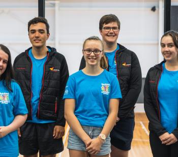 Members of the Latrobe City Youth Council are, from left, Oliver Grendon, Charlotte Dorl, Emerson Arthur, Poppy Susa, Harrison Eacott, Youth Mayor Natasha Murcott and Kaleb Kosterman. Absent: Benika Pasziewicz.