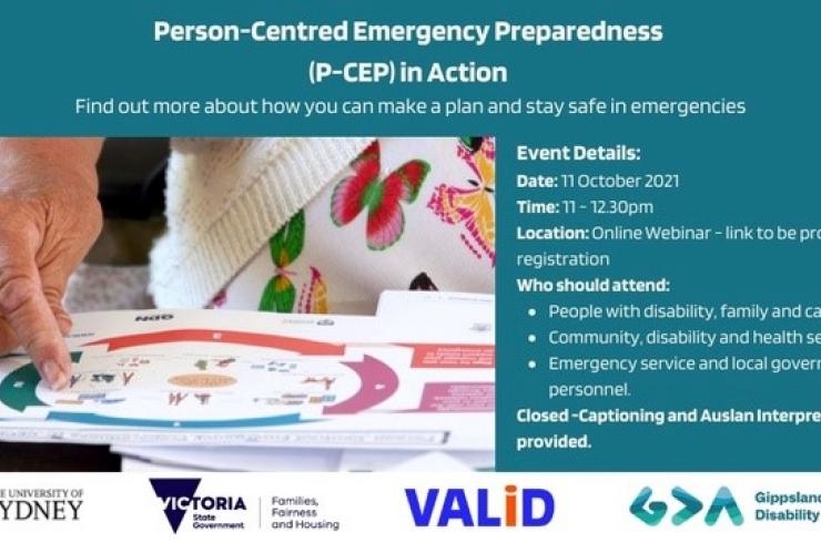 Person-Centred Emergency Preparedness (P-CEP) in Action Webinar 1